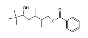 Benzoic acid 5-hydroxy-2,3,6,6-tetramethyl-heptyl ester Structure