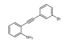 2-[(3-bromophenyl)ethynyl]aniline Structure