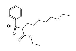 ethyl 2-benzenesulfonyldecanoate结构式