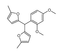 2-[(2,4-dimethoxyphenyl)-(5-methylfuran-2-yl)methyl]-5-methylfuran Structure