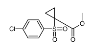 methyl 1-(4-chlorophenyl)sulfonylcyclopropane-1-carboxylate Structure