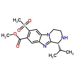 (R)-methyl 1-isopropyl-7-(methylsulfonyl)-1,2,3,4-tetrahydrobenzo[4,5]imidazo [1,2-a]pyrazine-8-carboxylate structure