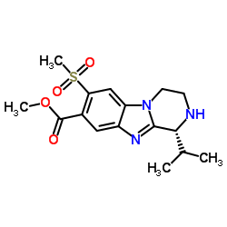 (R)-methyl 1-isopropyl-7-(methylsulfonyl)-1,2,3,4-tetrahydrobenzo[4,5]imidazo [1,2-a]pyrazine-8-carboxylate Structure