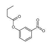 Butanoic acid m-nitrophenyl ester structure
