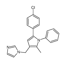 1-[[5-(4-chlorophenyl)-2-methyl-1-phenylpyrrol-3-yl]methyl]imidazole Structure