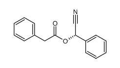 (S)-α-phenylacetoxy-benzeneacetonitrile Structure