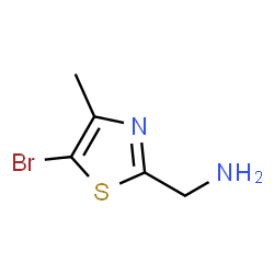 (5-Bromo-4-methylthiazol-2-yl)methanamine Structure