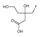 3-(fluoromethyl)-3,5-dihydroxypentanoic acid结构式