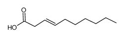 3-decenoic acid Structure