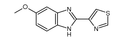 5 methoxy-2-(4-thiazolyl)benzimidazole结构式