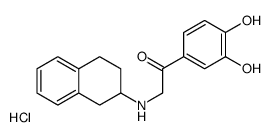 [2-(3,4-dihydroxyphenyl)-2-oxoethyl]-(1,2,3,4-tetrahydronaphthalen-2-yl)azanium,chloride结构式