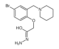2-[4-bromo-2-(piperidin-1-ylmethyl)phenoxy]acetohydrazide结构式