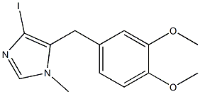 5-(3,4-Dimethoxy-benzyl)-4-iodo-1-methyl-1H-imidazole Structure