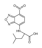 (2S)-4-methyl-2-[(4-nitro-2,1,3-benzoxadiazol-7-yl)amino]pentanoic acid结构式