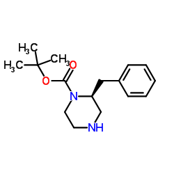 (S)-1-Boc-2-苄基哌嗪结构式