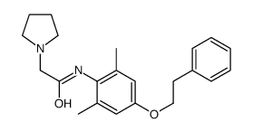 N-[2,6-dimethyl-4-(2-phenylethoxy)phenyl]-2-pyrrolidin-1-ylacetamide结构式