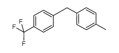 1-methyl-4-(4-(trifluoromethyl)benzyl)benzene结构式