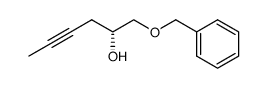 (2R)-1-(benzyloxy)hex-4-yn-2-ol结构式