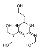 [[4-[bis(hydroxymethyl)amino]-6-(hydroxymethylamino)-1,3,5-triazin-2-yl]amino]methanol Structure