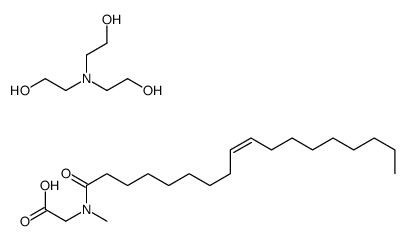 2-[bis(2-hydroxyethyl)amino]ethanol,2-[methyl-[(Z)-octadec-9-enoyl]amino]acetic acid Structure