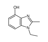 1H-Benzimidazol-4-ol,1-ethyl-2-methyl-(9CI) Structure