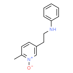 N-[2-(6-methyl-1-oxidopyridin-3-yl)ethyl]aniline structure