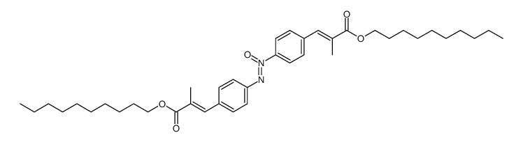 di-n-decyl 4-4'-azoxy-α-methyl cinnamate Structure