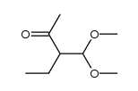 3,3-Dimethoxymethylpentan-2-one结构式