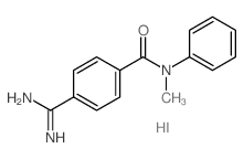 Benzamide,4-(aminoiminomethyl)-N-methyl-N-phenyl-, hydriodide (1:1) Structure