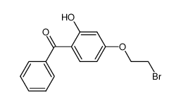 (4-(2-bromoethoxy)-2-hydroxy)benzophenone结构式