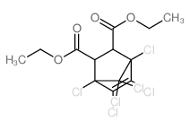 5-Norbornene-2,3-dicarboxylic acid, 1,4,5,6,7, 7-hexachloro-, diethyl ester结构式