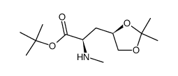 t-butyl (2R,4R)-4,5-isopropylidenedioxy-2-(methylamino)pentanoate Structure