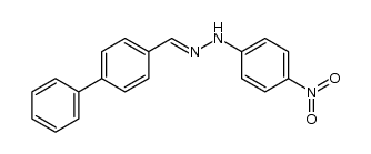 biphenyl-4-carbaldehyde-(4-nitro-phenylhydrazone) Structure