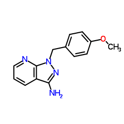 1-(4-Methoxybenzyl)-1H-pyrazolo[3,4-b]pyridin-3-amine结构式