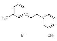 Pyridinium,1,1'-(1,2-ethanediyl)bis[3-methyl-, dibromide (9CI) Structure