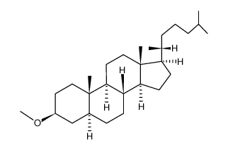 Methyl 5α-cholestan-3β-yl ether Structure