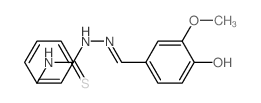 1-[(3-methoxy-4-oxo-1-cyclohexa-2,5-dienylidene)methylamino]-3-phenyl-thiourea Structure