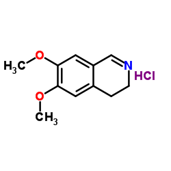 6,7-Dimethoxy-3,4-dihydroisoquinoline hydrochloride structure