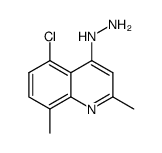 5-chloro-4-hydrazinyl-2,8-dimethylquinoline Structure