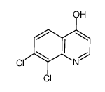 4-hydroxy-7,8-dichloroquinoline结构式