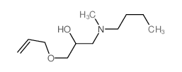 1-(butyl-methyl-amino)-3-prop-2-enoxy-propan-2-ol结构式