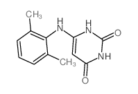 2,4(1H,3H)-Pyrimidinedione,6-[(2,6-dimethylphenyl)amino]- Structure