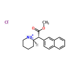 (±)-threo-Methylnaphthidate hydrochloride结构式