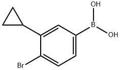 (4-bromo-3-cyclopropylphenyl)boronic acid Structure