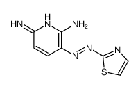 3-(1,3-thiazol-2-yldiazenyl)pyridine-2,6-diamine结构式