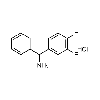 (3,4-Difluorophenyl)(phenyl)methanamine hydrochloride structure