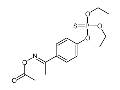 [(E)-1-(4-diethoxyphosphinothioyloxyphenyl)ethylideneamino] acetate结构式