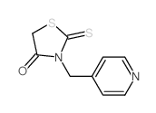 4-Thiazolidinone,3-(4-pyridinylmethyl)-2-thioxo- structure