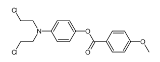 [4-[bis(2-chloroethyl)amino]phenyl] 4-methoxybenzoate picture