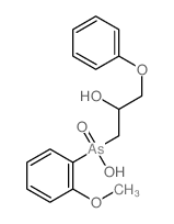 2-Propanol,1-[hydroxy(o-methoxyphenyl)arsino]-3-phenoxy-, As-oxide (8CI) structure